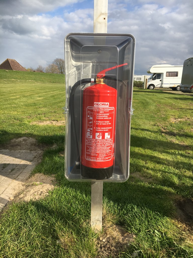 Feuerlöscher für den Stellplatz