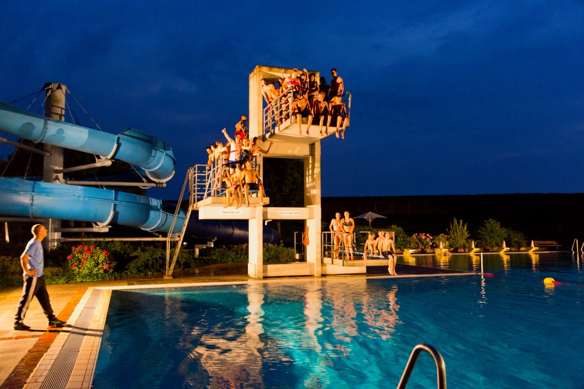 Bilder und Bericht Nachtschwimmen