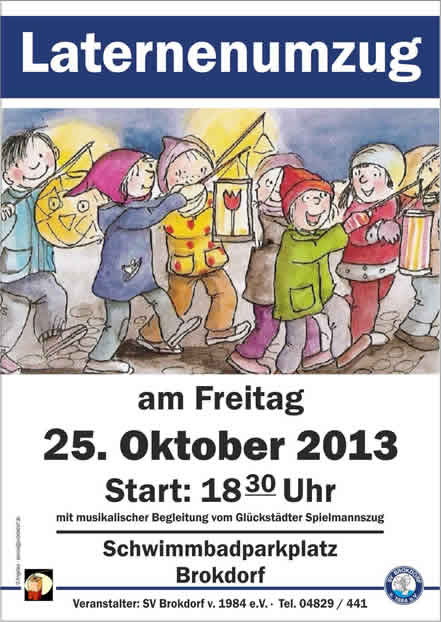 Laternenumzug in Brokdorf