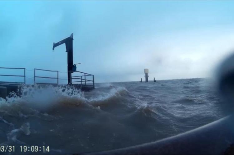 Sturm in Brokdorf / Elbe